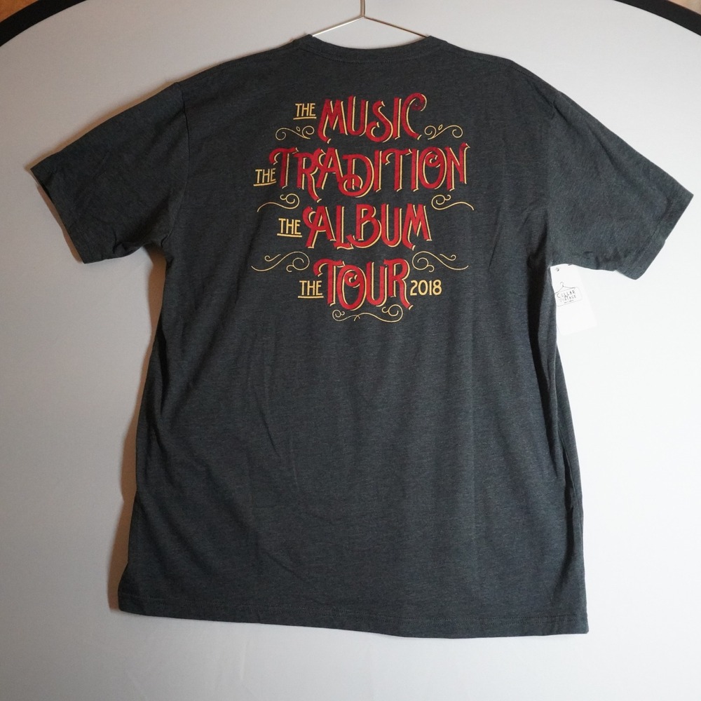 John Oates Arkansas 2018 Tour Shirt Mens XL Charcoal Gray Band Tee Next Level - Picture 3 of 8